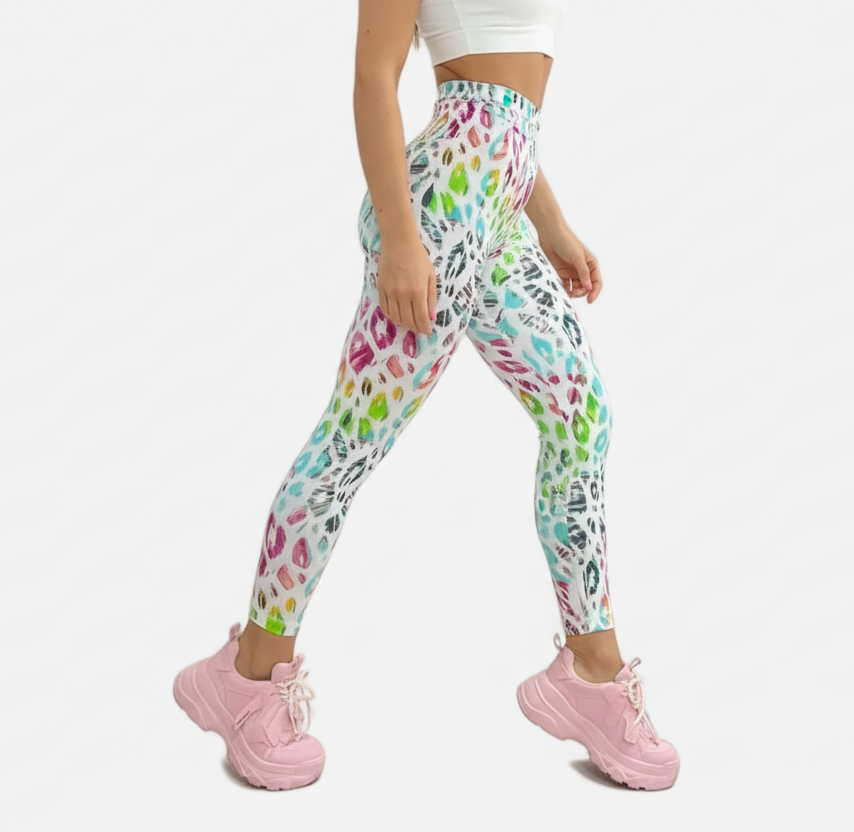 Leggings PushUp de camuflaje gris