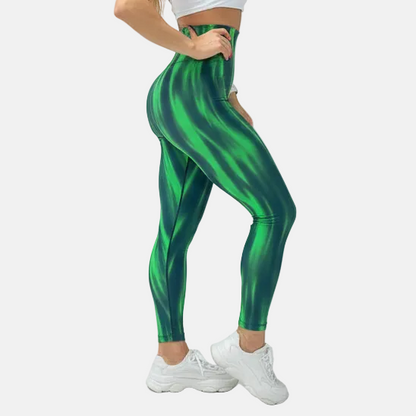 Leggings PushUp de camuflaje gris