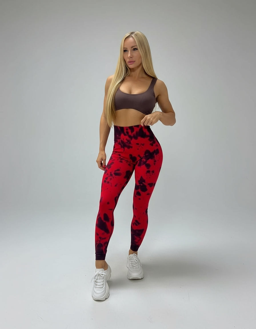 Legging Tie Dye Deep Plum