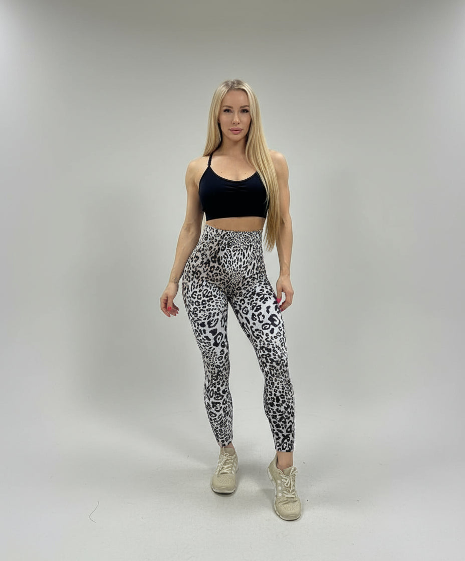 Leggings PushUp de camuflaje gris